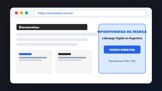 Modelo de aplicación comercial y proyectos digitales para encuestas.com.ar