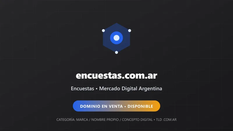 Identidad gráfica y activo digital para Encuestas en Argentina